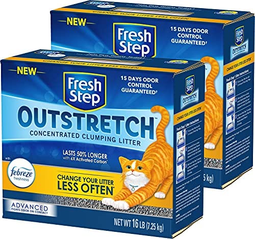 Fresh Step Outstretch Advanced Concentrated Clumping Litter with Febreeze Freshness
