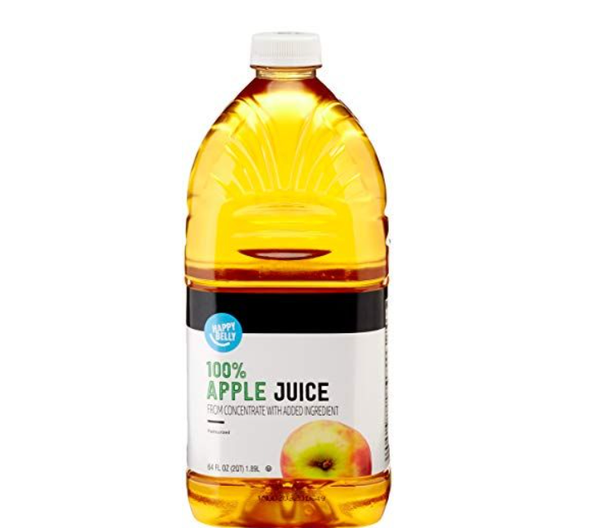 Amazon Brand - Happy Belly 100% Apple Juice from Concentrate, 64 Ounce