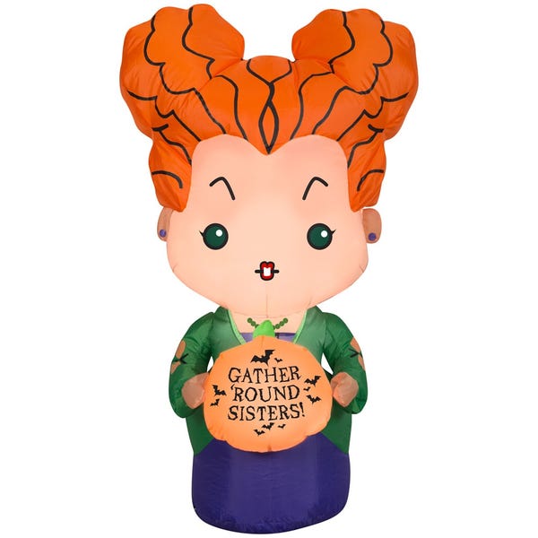 Disney 3.5-ft Lighted Hocus Pocus Witch Inflatable