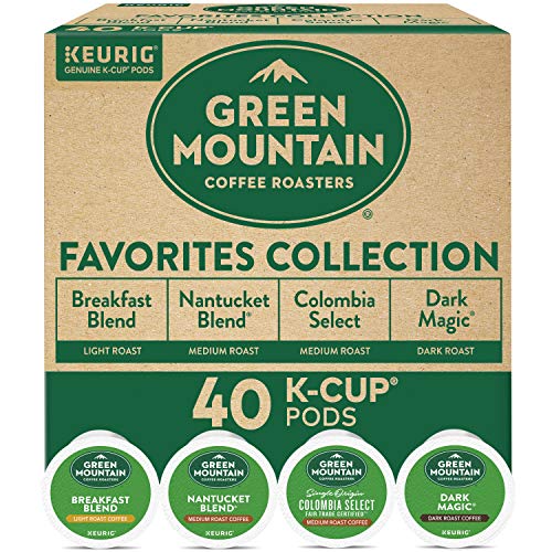 Keurig Green Mountain Coffee Roasters Favorites Collection Variety Pack, 40 Count