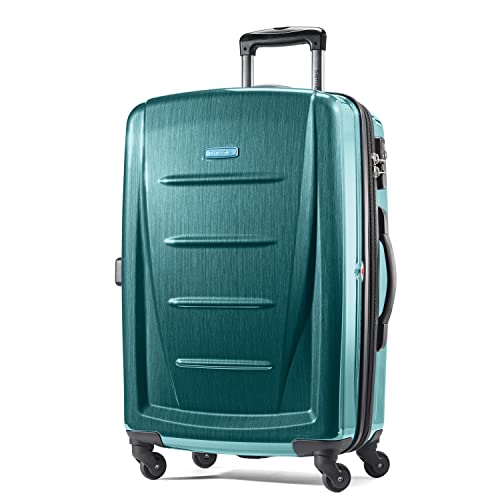 Samsonite Winfield 2 Hardside Expandable Luggage, Cactus Green, Checked-Large 28-Inch