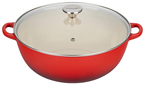 Enameled Cast Iron Chef's Oven with Glass Lid, 7.5 qt.