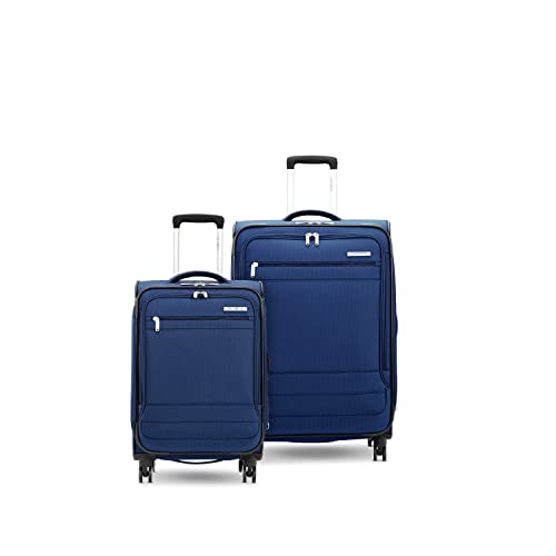 Samsonite Aspire DLX Softside Expandable Luggage, Blue Depth, 2-Piece Set 