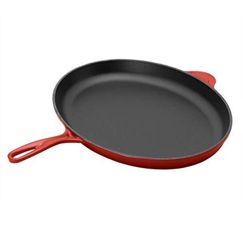 Le Creuset Enameled Cast-Iron Oval Fish Skillet 15-3/4, Cherry Red