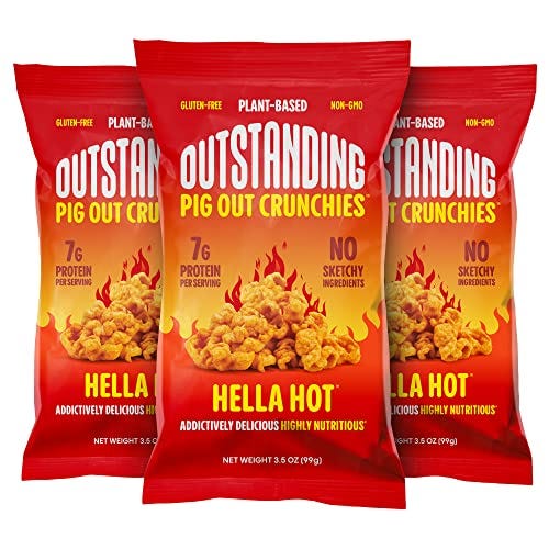 Outstanding Foods Pig Out Crunchies Plant-Based Protein Snacks