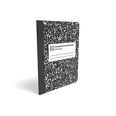 TRU RED™ Composition Notebook, 7.5" x 9.75", Wide Ruled, 80 Sheets