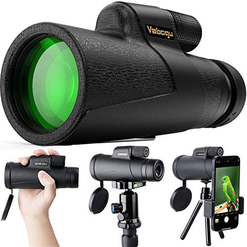 Monocular telescope for adults with smartphone holder and tripod 