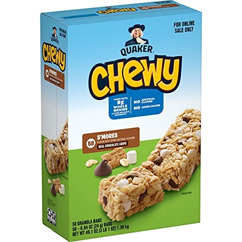 Quaker Chewy Granola Bars, S'mores, 58 Count