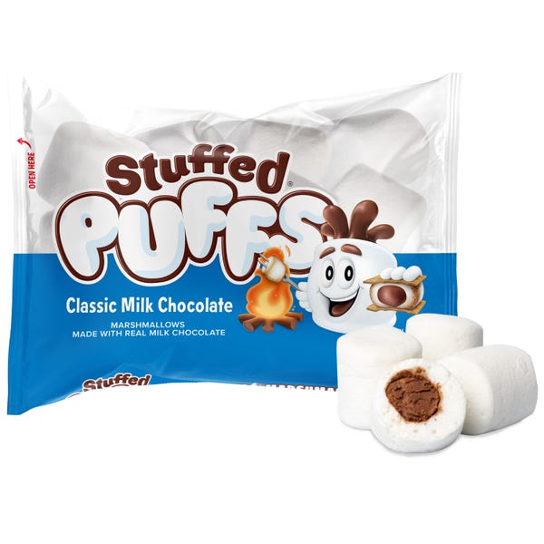 Stuffed Puffs® Classic Milk Chocolate Filled Marshmallow, 8.6 oz