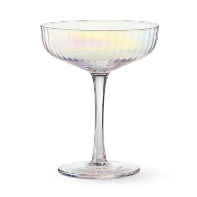 Iridescent Coupe Glasses, Set of 4