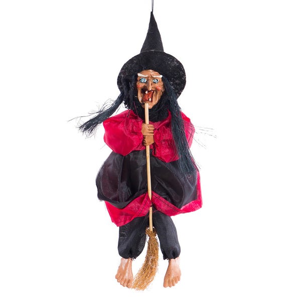 Halloween Animated Talking Witch Hanging Toy