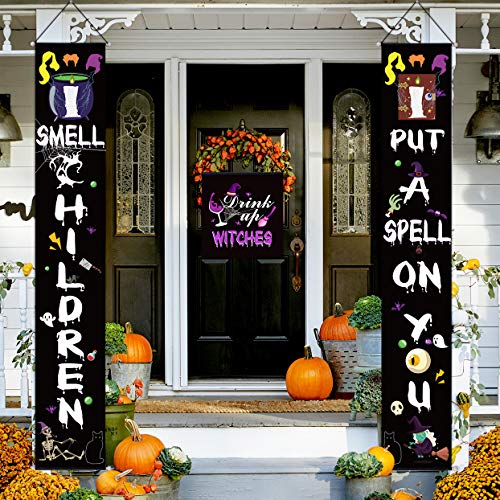 Hocus Pocus Porch Signs + Halloween Door Decor