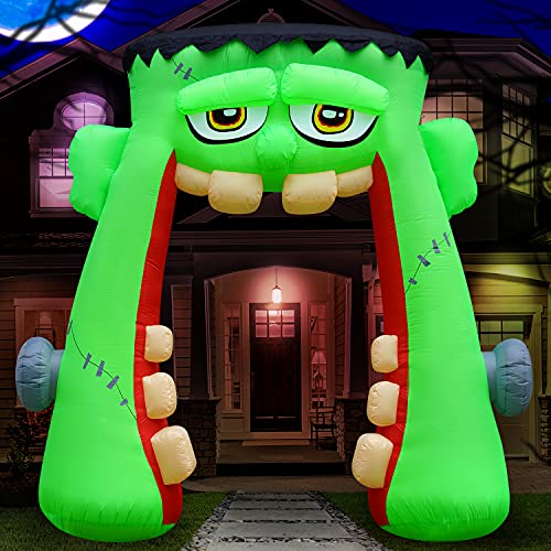 10 ft Halloween Inflatable Monster Mouth Archway Yard Decoration