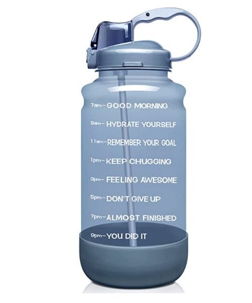 64oz Motivational Water Bottle