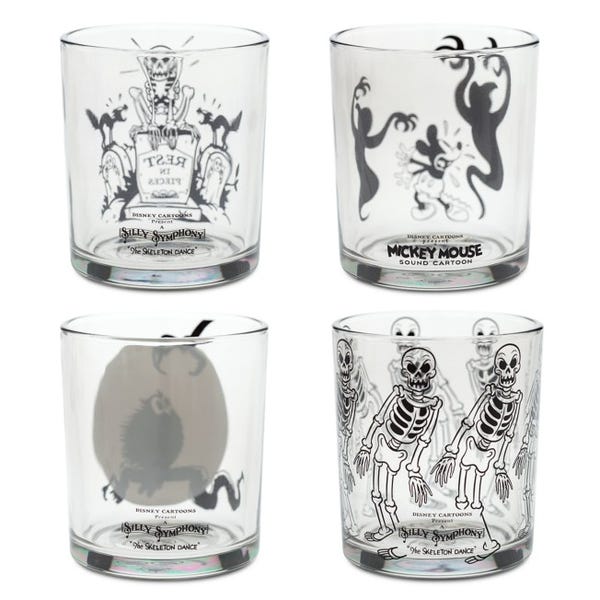 Mickey Mouse The Skeleton Dance Glasses Set