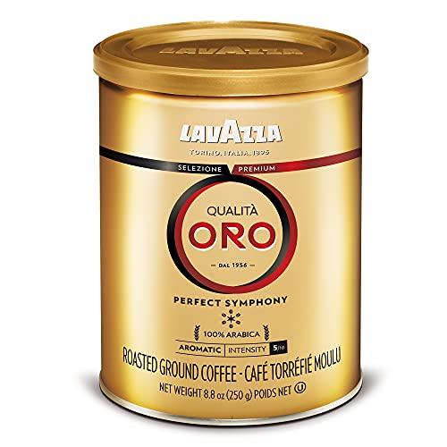 Lavazza Qualita Oro Ground Coffee Blend, Medium Roast, 8.8-Oz Cans (Pack of 4)