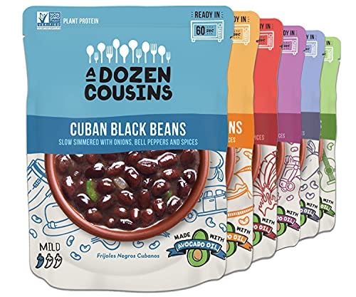 A Dozen Cousins ​​Seasoned Beans (Variety Pack, 6-Pack)