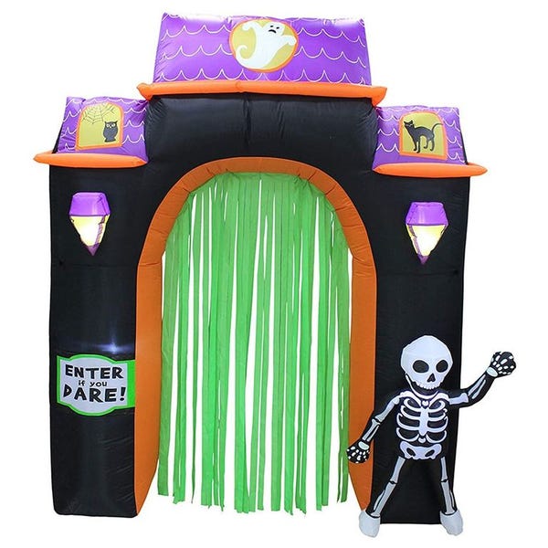 19. ProductWorks Inflatable Haunted House Archway