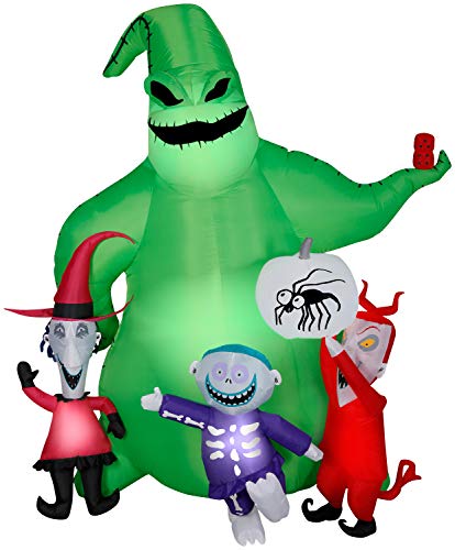 21. Halloween Inflatable 7' Oogie Boogie Nightmare Before Christmas Scene