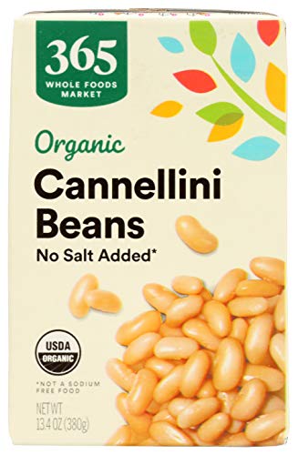 365 by Whole Foods Market, Beans Cannellini No Salt Added Organic, 13.4 Ounce