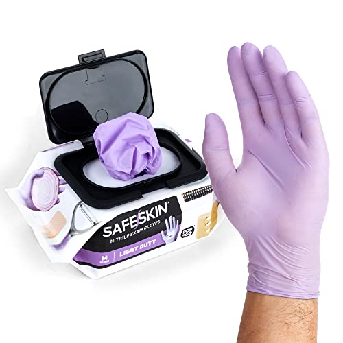 SAFESKIN Nitrile Disposable Gloves in POP-N-GO Pack* 