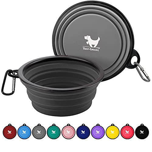 Travel collapsible dog bowl, 2 pack