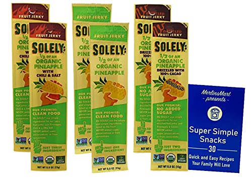 Solely Organic Fruit Jerky 3 Flavor 6 Pouch Sampler