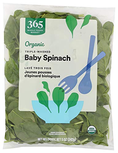 365 Everyday Value, Organic Baby Spinach, 5 oz
