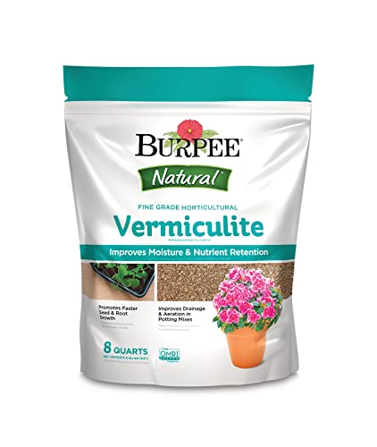 Burpee Natural Fine Grade Horticultural Vermiculite, 8 Quart
