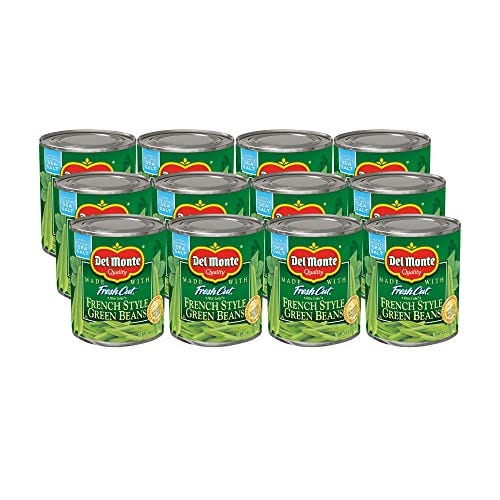 Del Monte Canned Fresh Cut French Style Green Beans, 8 Ounce (Pack of 12)