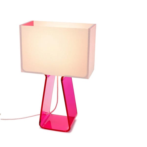 Tubular Top Colored Table Lamp