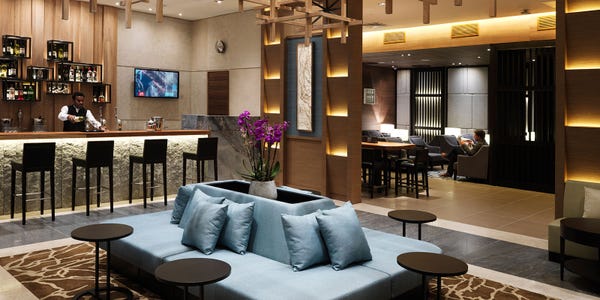Plaza Premium Lounge in Heathrow Airport