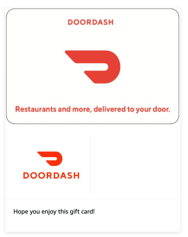 DoorDash Gift Cards - Email Delivery
