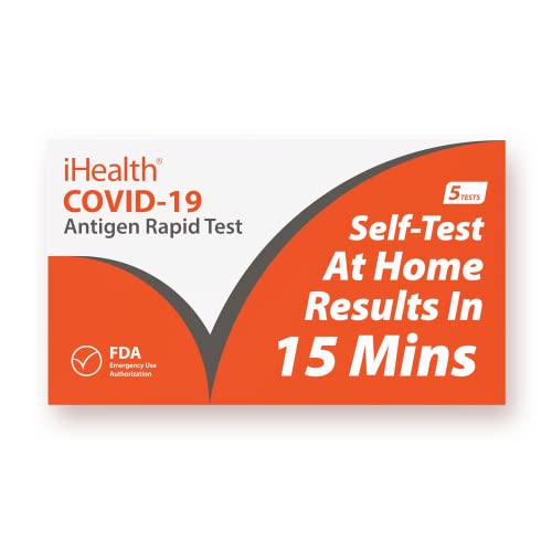 iHealth COVID-19 Antigen Rapid Test, 5-Pack