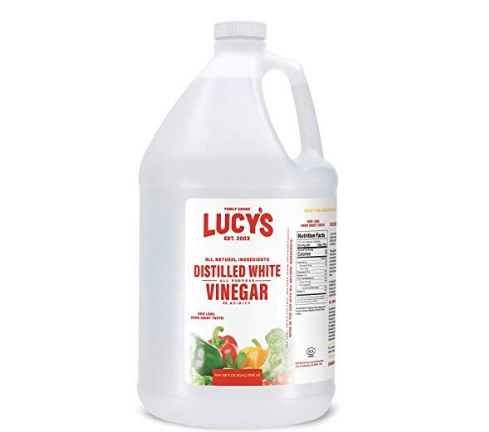 Lucy's Family Owned - Natural Distilled White Vinegar, 1 Gallon (128 oz) - 5% Acid
