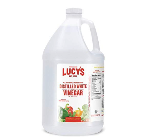 Family Owned by Lucy - Vinaigre blanc distillé naturel, 1 gallon (128 oz) - 5 % d'acidité