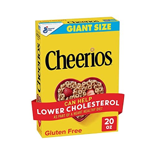 Original Cheerios Heart Healthy Cereal, Gluten Free Cereal with Whole Grain Oats, 20 oz