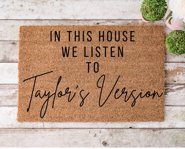 Taylor Swift Doormat Taylor version