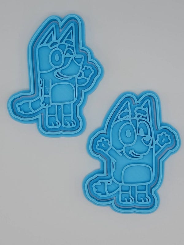 Bluey & Bingo Cookie Cutter and Stamp