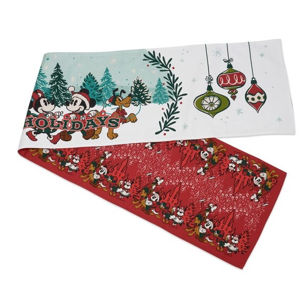 Mickey Mouse and Friends Reversible Christmas Table Runner