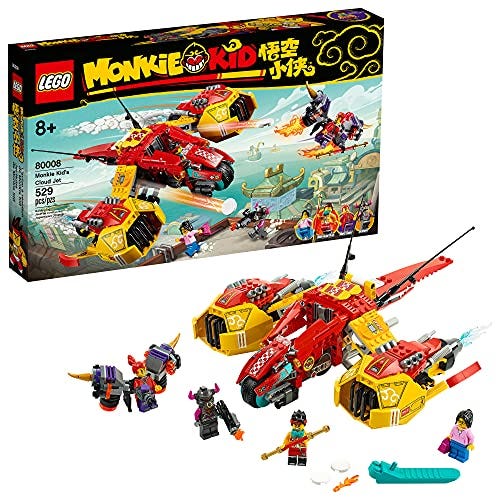 LEGO Monkie Kid: Monkie Kid’s Cloud Jet 80008 Aircraft Toy Building Kit