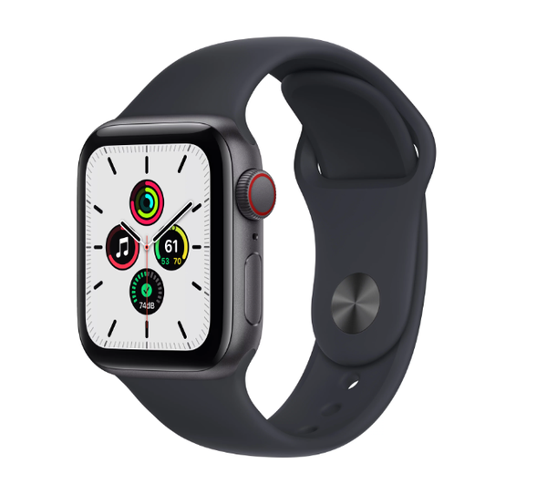 Apple Watch SE (1st Gen) GPS + Cellular, 40mm Space Gray Aluminum Case with Midnight Sport Band 