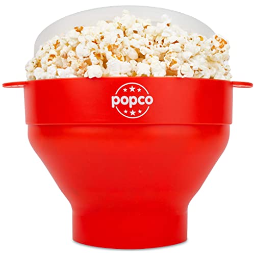 The Original Popco Silicone Microwave Popcorn Popper 