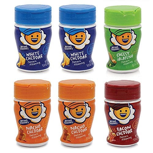 Kernel Season's Popcorn Seasoning Mini Jars (Pack of 6)