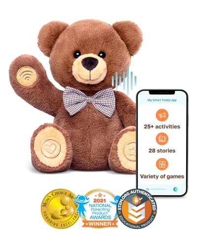 Smart Teddy - Learning Talking Bear with Real Voice and Character, Weekly Free Updates