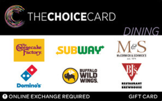 TheChoiceCard Dining Gift Card
