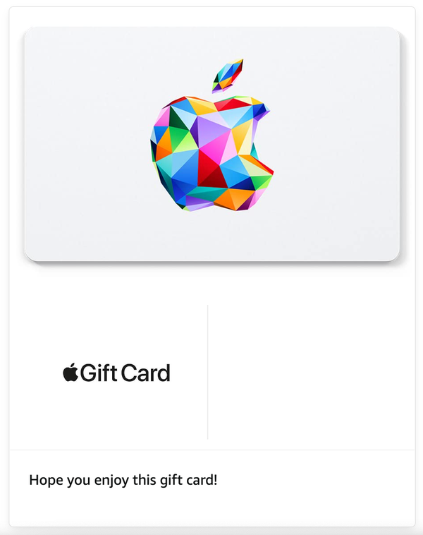 $100 Apple gift card