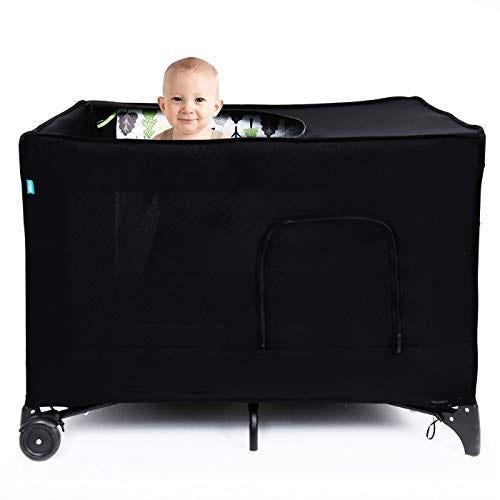 Brolex Mini Crib Canopy Cover for Pack and Play Portable Travel Cribs