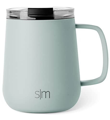 Simple Modern Travel Coffee Mug with Lid and Handle 