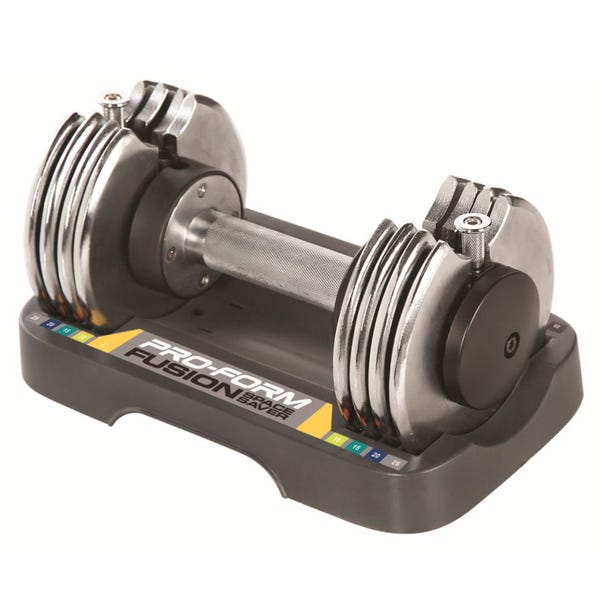 ProForm 25lb Adjustable Dumbbell with Compact Storage Tray Single